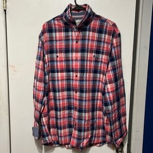 Flag & Anthem Hartwell Textured Oxford Shirt ‘Salmon’